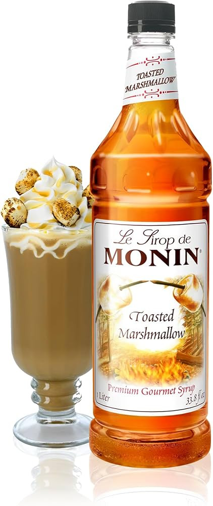Monin - Toasted Marshmallow Syrup, Marshmallow & Caramel Flavor, Great for Cocoas, Lattes, & Shak... | Amazon (US)