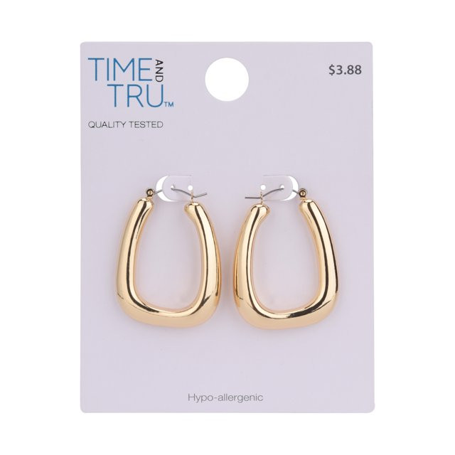 Time And Tru Eb Gold Thick Click-it Hoop | Walmart (US)