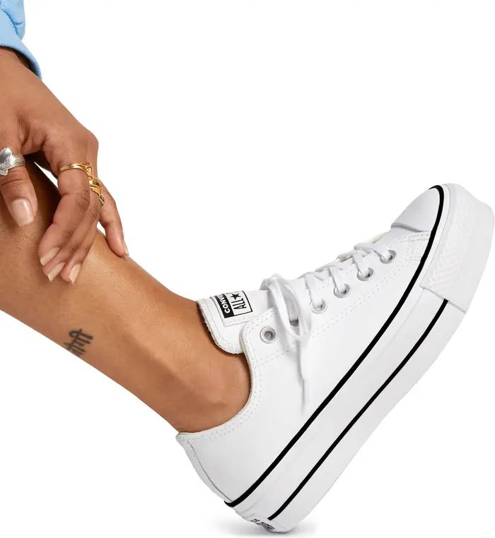 Converse Chuck Taylor® All Star® Lift Low Top Leather Sneaker (Women) | Nordstrom | Nordstrom