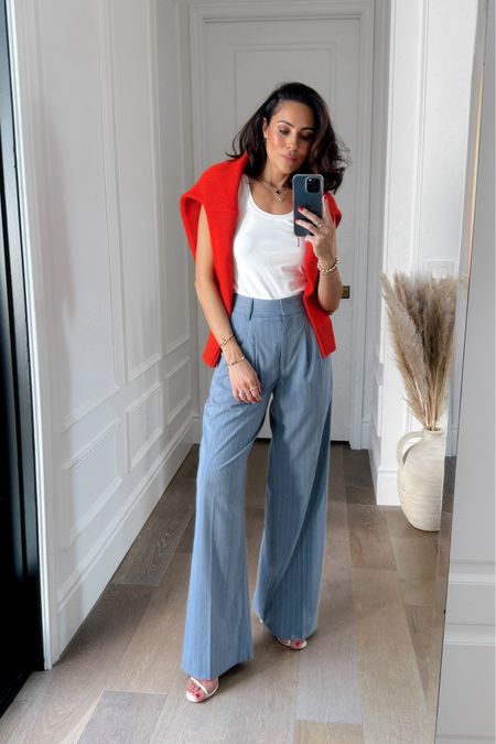 Adding some spring trend colors to my #WorkwearWednesday series! This beautiful pinstripe suit is perfect to stand out at the office and separete the pieces for endless casual looks too! Use CODE: LUCY20 to get 20% off at Mayson the Label! Also linked more pops of colors I’m loving! 
Blazer 2
Pants 2

#LTKStyleTip #LTKSeasonal