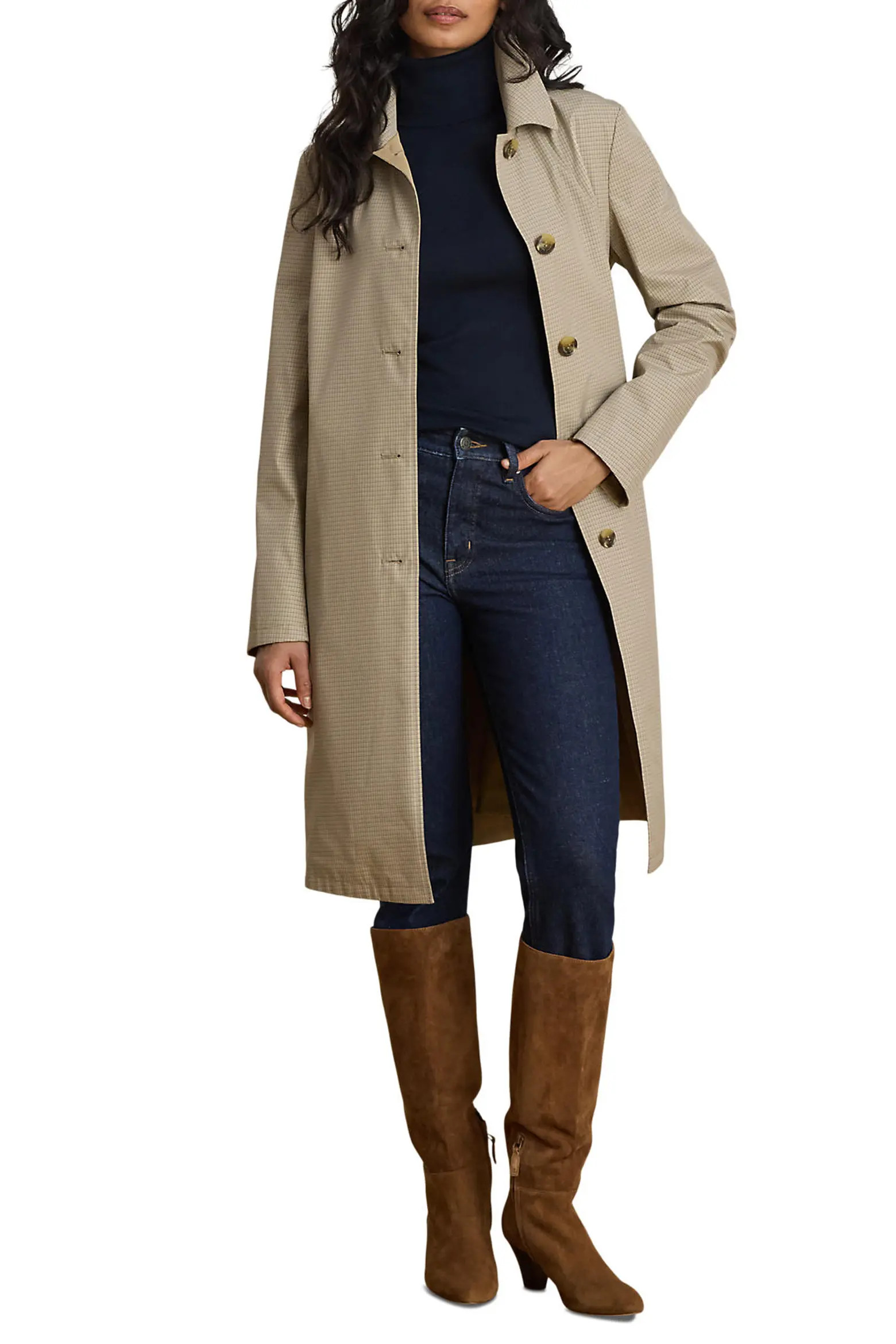 Reversible Balmacaan Raincoat (Women) | Nordstrom | Nordstrom