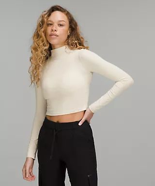 All Aligned Mock Neck Long Sleeve Shirt Online Only | Lululemon (US)