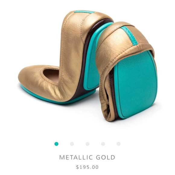 NEW Tieks Metallic Gold ballet flats Size 7 with Original Box $195 | Poshmark