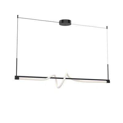 Cursive 1 - Light Kitchen Island Modern Linear LED Pendant | Wayfair North America