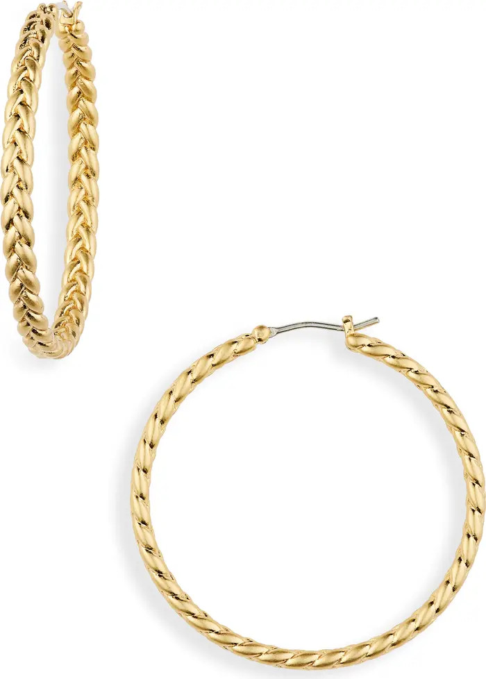 Madewell Braided Hoop Earrings | Nordstrom | Nordstrom
