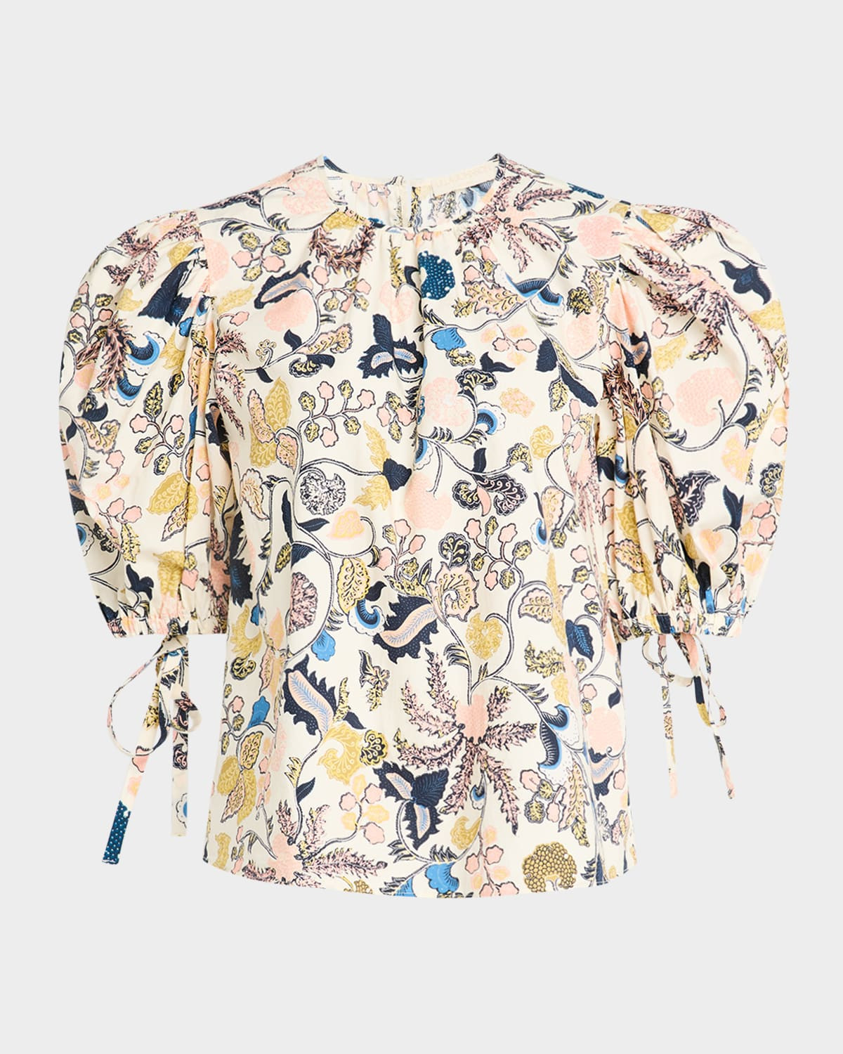 Coralie Puff-Sleeve Blouse | Neiman Marcus