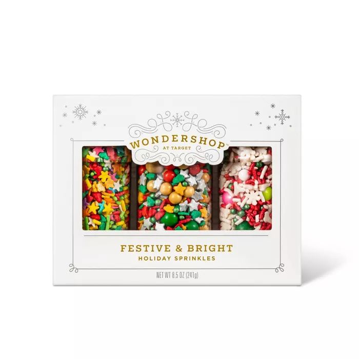 Holiday Festive and Bright Sprinkle Mix Three Pack - 3ct/8.5oz - Wondershop&#8482; | Target