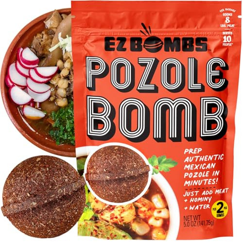 EZ Bombs Pozole Bomb Seasoning, 2 Pack Authentic Mexican Soup Mix for Traditional Pozole, Made with Real Chiles & Spices for Quick and Flavorful Meals | Amazon (US)