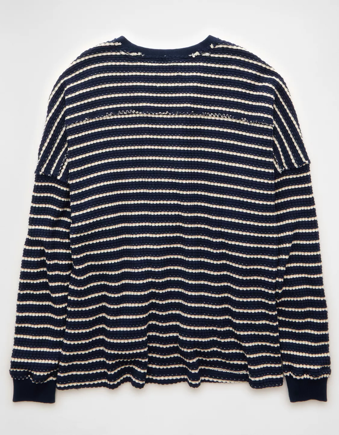 AE Big Hug Crew Neck Waffle Sweatshirt | American Eagle Outfitters (US & CA)