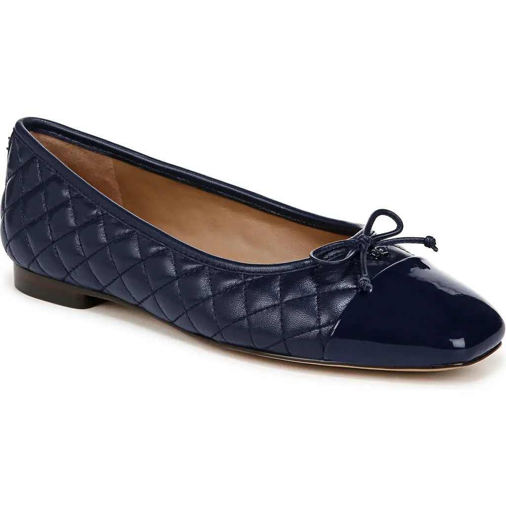 Sam Edelman Marilyn Cap Toe Ballet Flat in Midnight Blue at Nordstrom, Size 11 | Nordstrom