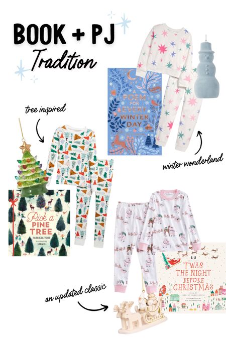Christmas gift idea for your kids - give your kids a Christmas book wrapped with Christmas pjs at the beginning of the holiday season. Wrap it with some ribbon and a cute ornament. 

#LTKHoliday #LTKkids #LTKGiftGuide