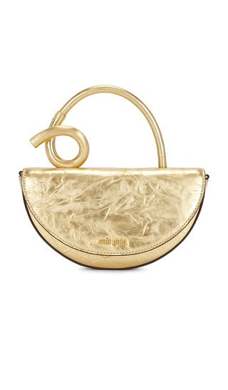 Cult Gaia Azariah Nano Crossbody Bag in Metallic Gold. | Revolve Clothing (Global)