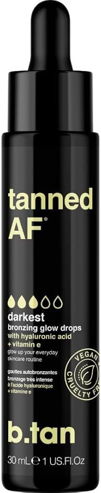 b.tan Darkest Self Tan Drops for Face & Body | Get Tanned - Darkest Self Tanner Bronzing Glow Dro... | Amazon (US)