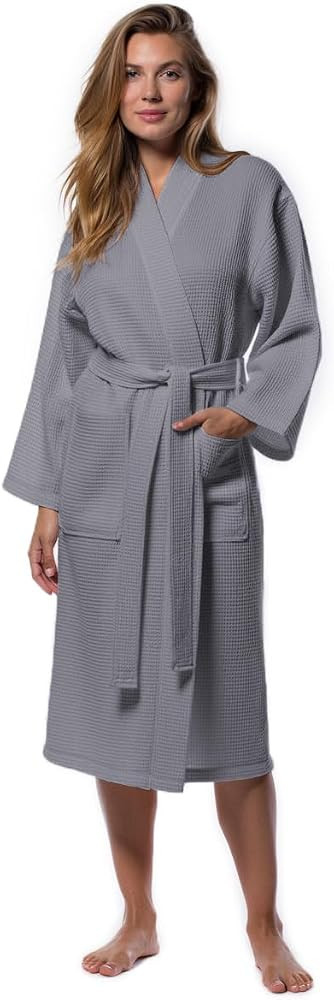 Turquaz Lightweight Full-Length Robes For Women Waffle Kimono Bathrobe - Soft, Fast-Drying, Long-... | Amazon (US)