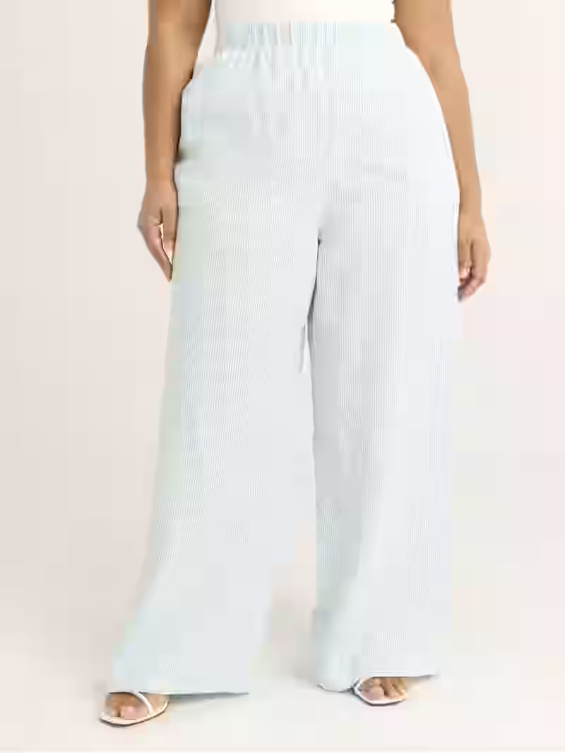 Scoop Women's Linen Blend Wide Leg Pants, 32" Inseam, Sizes XS-XXL | Walmart (US)
