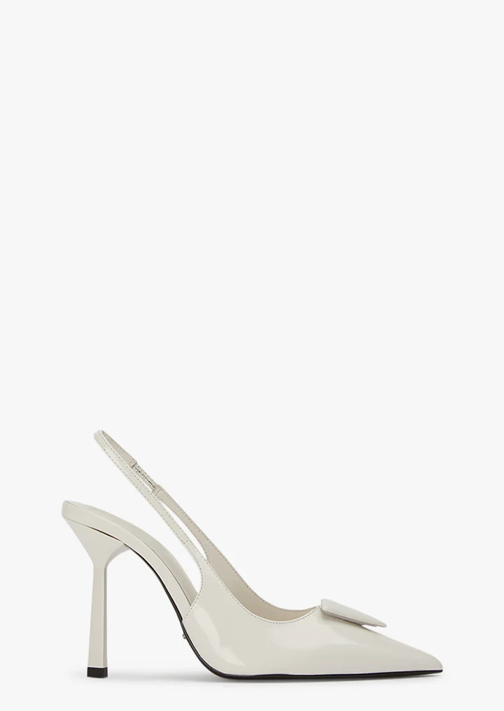 Ginger White Hi Shine Heels | Heels | Tony Bianco | Tony Bianco (Australia & New Zealand)