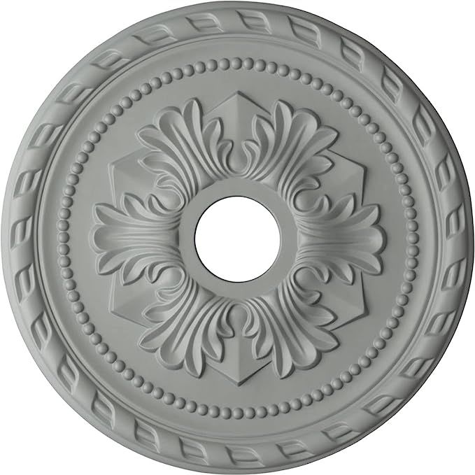 Ekena Millwork CM20PM Palmetto Ceiling Medallion, 20 7/8"OD x 3 5/8"ID x 1 5/8"P, Factory Primed | Amazon (US)