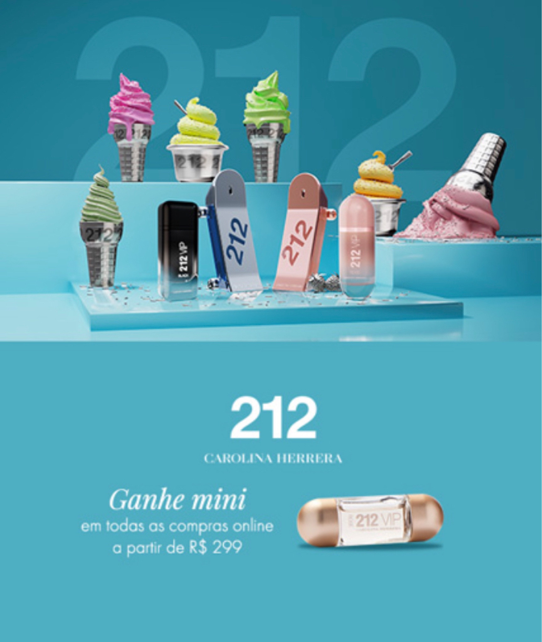 carolina herrera 212 on ice green