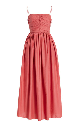 Gathered Cotton Maxi Dress | Moda Operandi (Global)