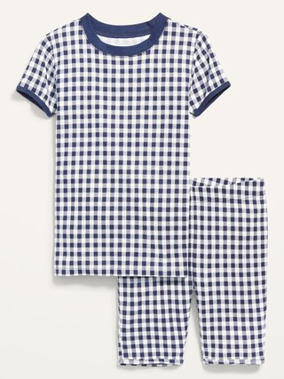 Gender-Neutral Snug-Fit Printed Short Pajamas for Kids | Old Navy (US)