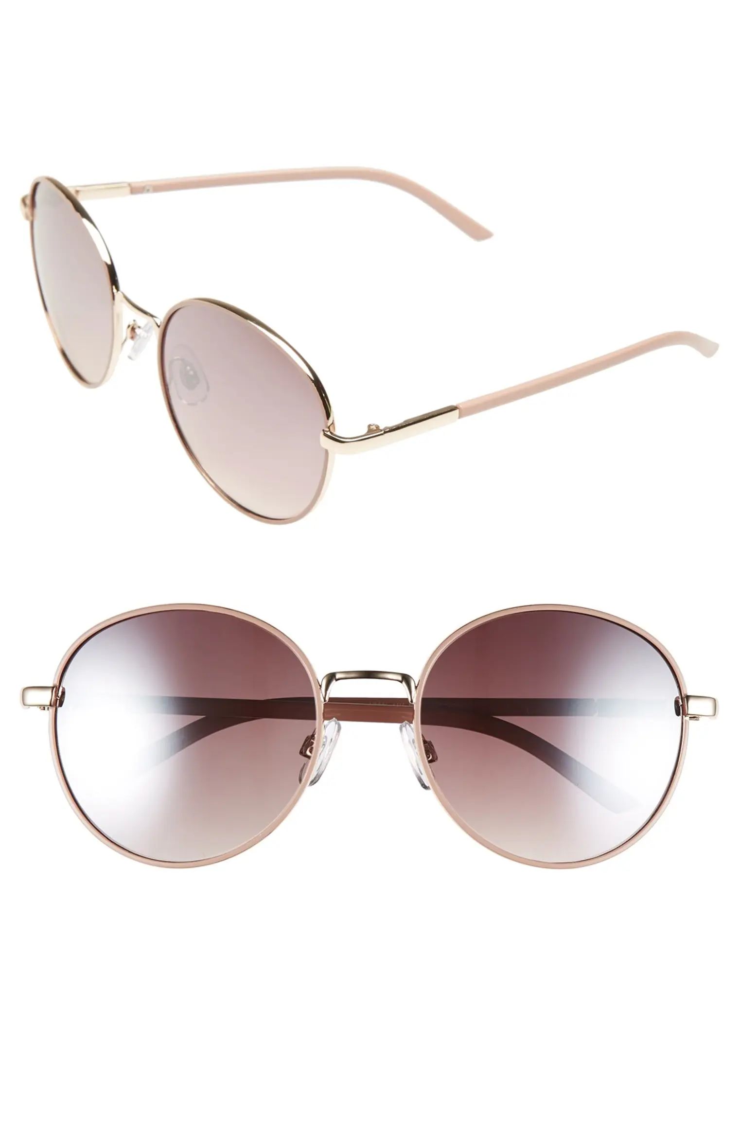 55mm Round Sunglasses | Nordstrom