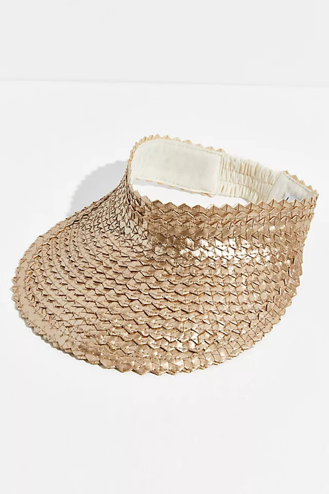 Metallic Baha Straw Visor | Free People (Global - UK&FR Excluded)