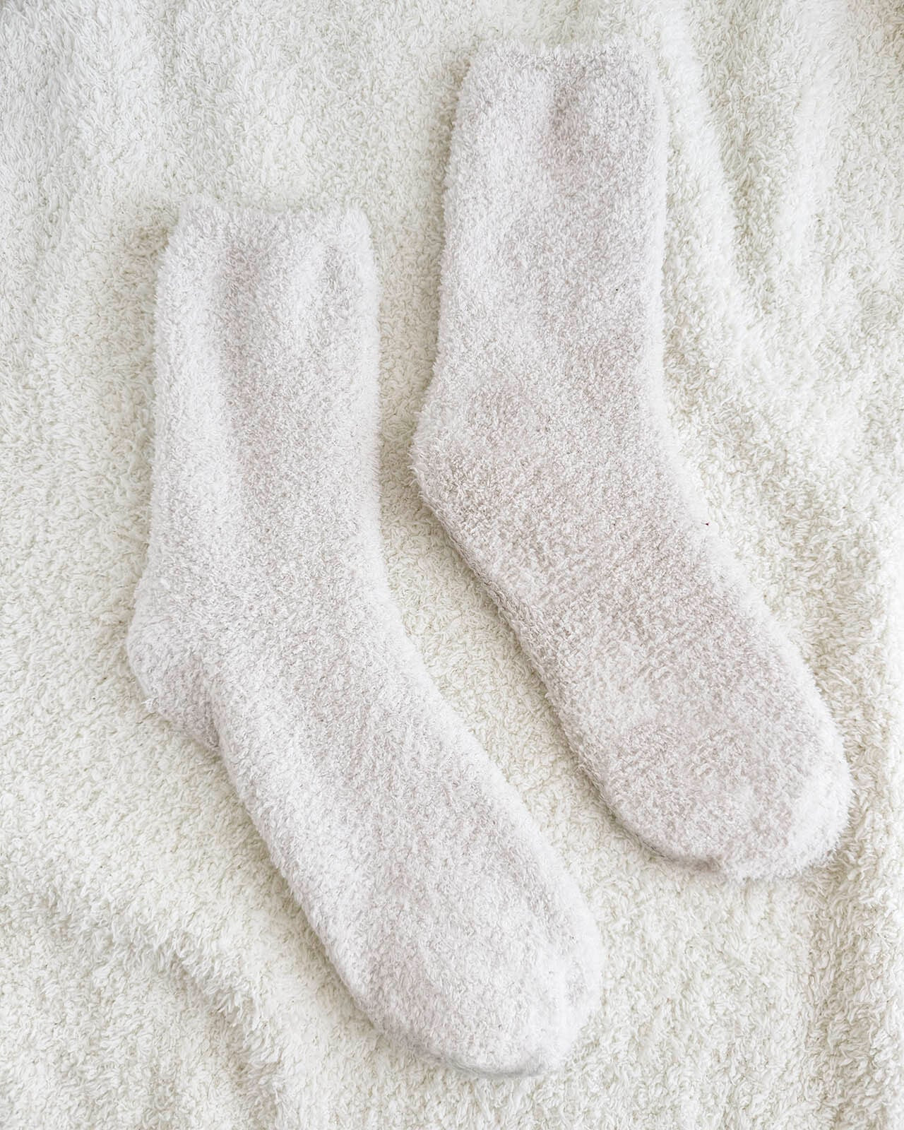 Ivory Bia Fuzzy Yarn Socks | Splendid
