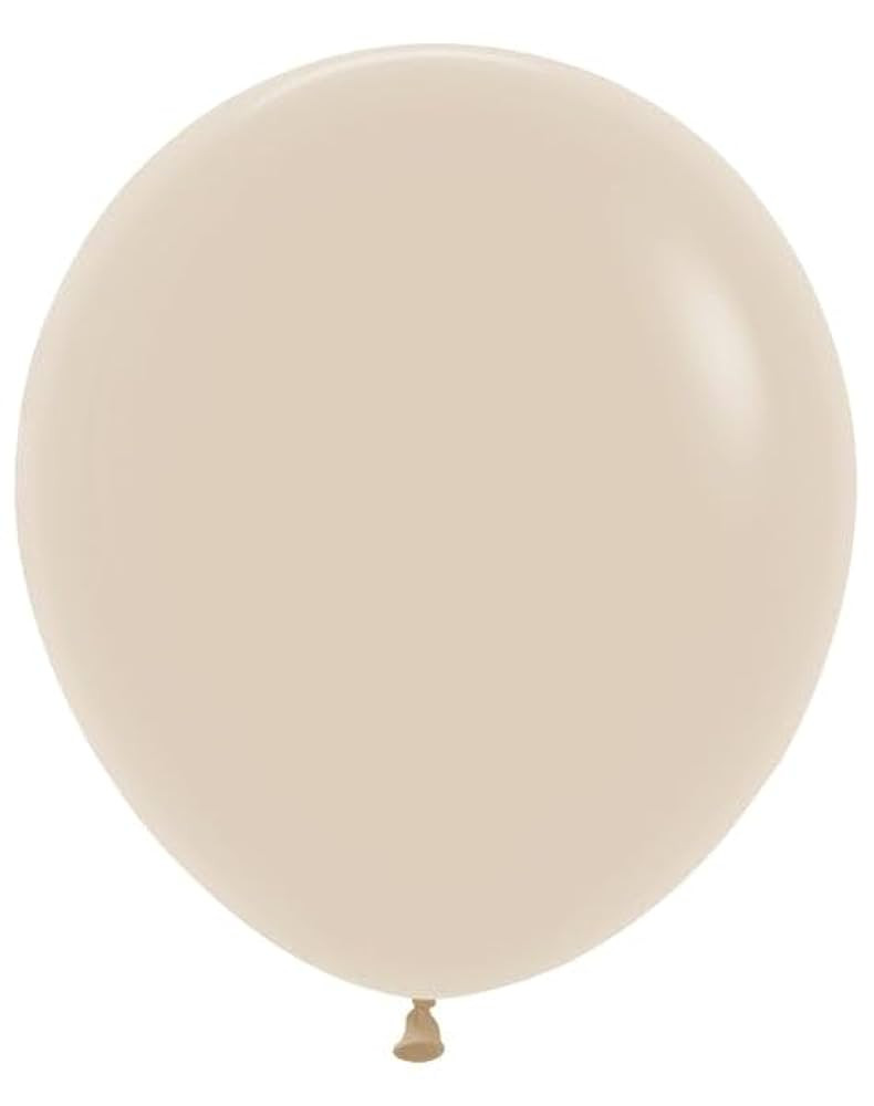 Deluxe White Sand Round Latex Balloon 18" | 6 balloons | Amazon (US)