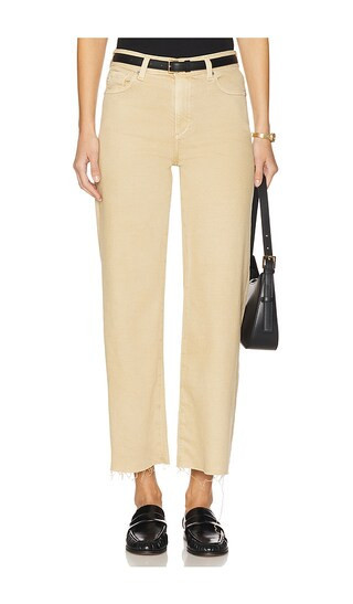 AG Jeans Saige Wide Leg Crop in Tan. - size 27 | Revolve Clothing (Global)