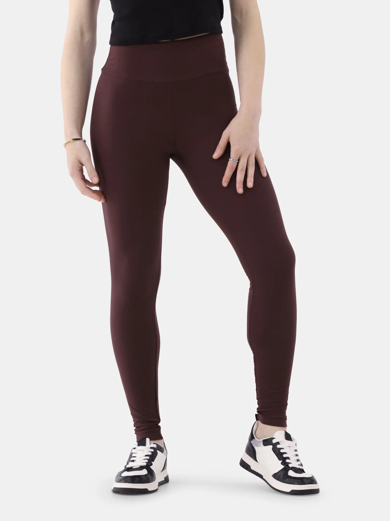 No Boundaries Sueded Leggings, Women's and Women's Plus | Walmart (US)