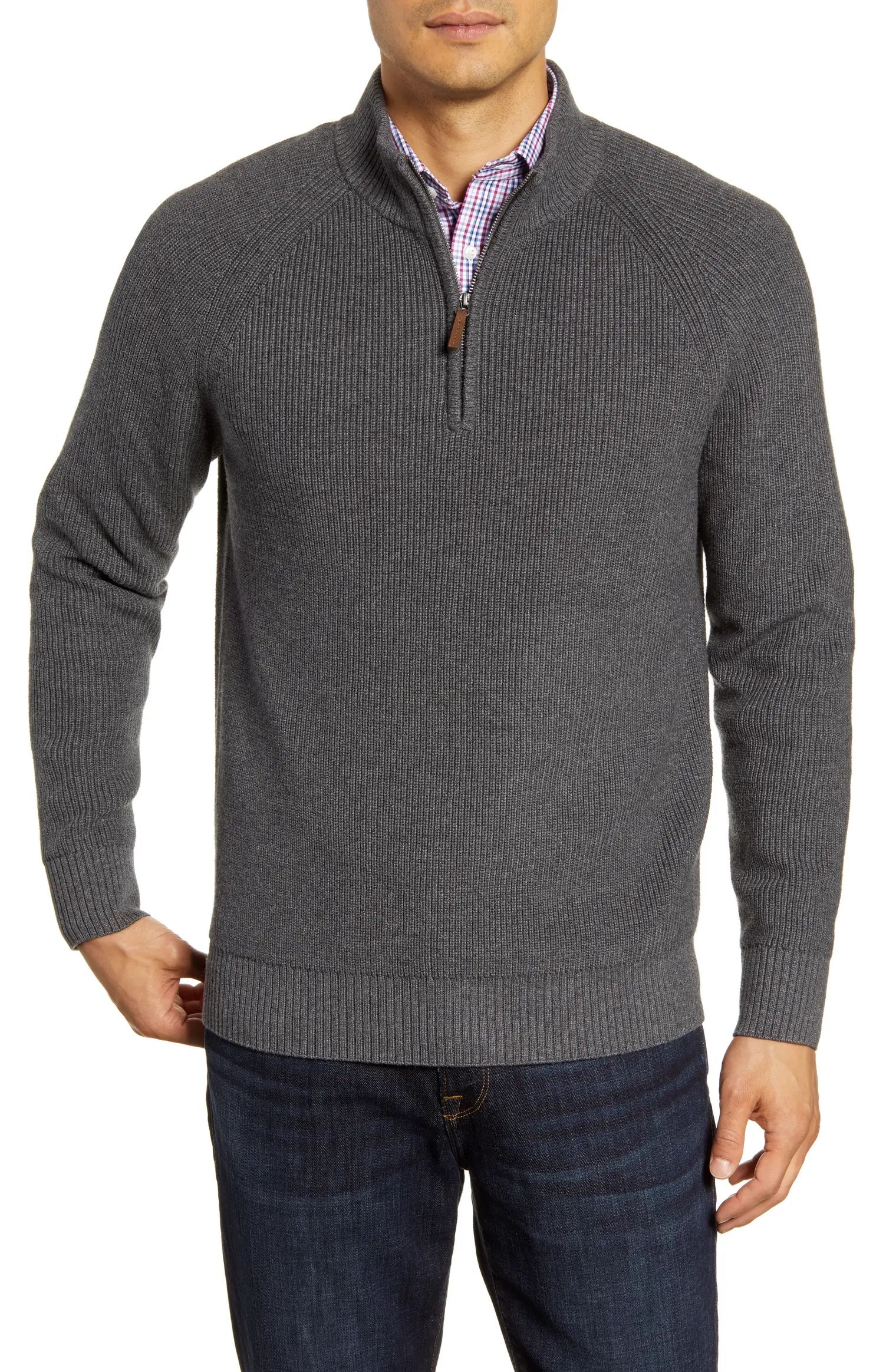 Ribbed Quarter Zip Sweater | Nordstrom