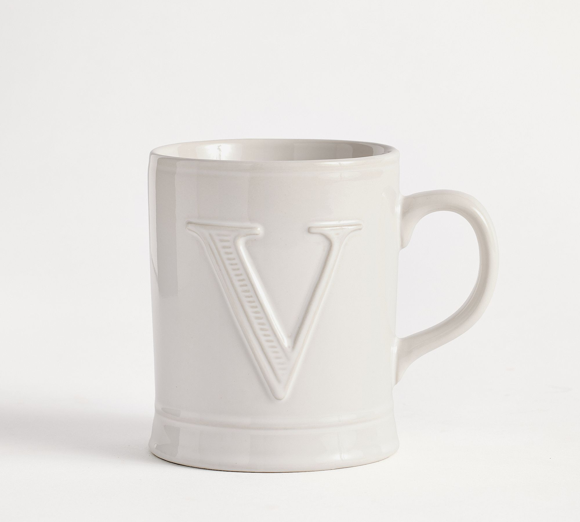 Embossed Alphabet Mug | Pottery Barn (US)