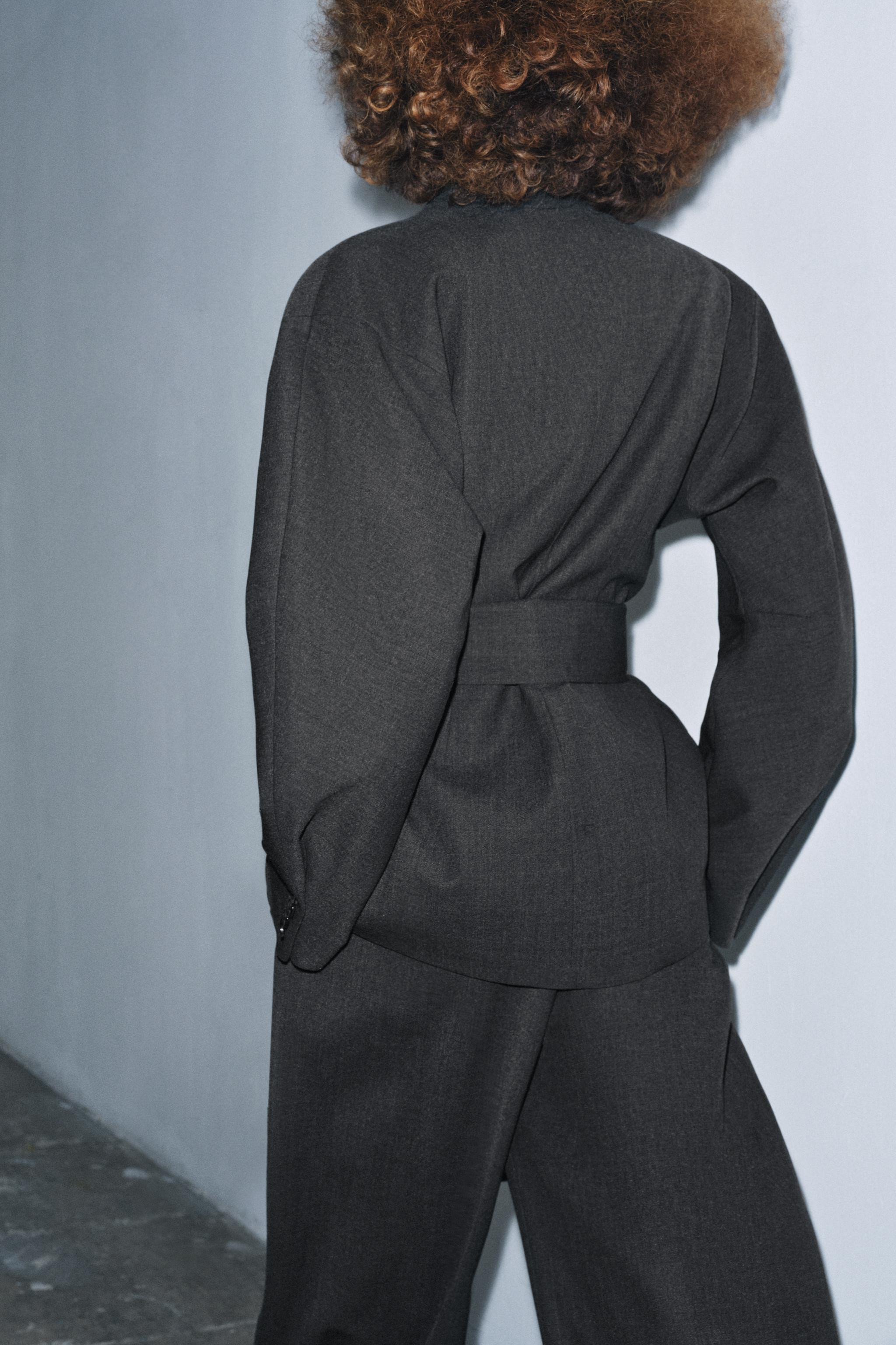 ZW COLLECTION WOOL BLEND KIMONO BLAZER | Zara UK