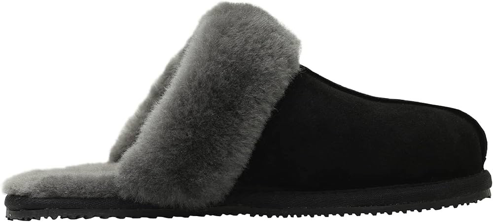 Homeey Genuine Women Sheepskin Slippers Real Wool Shearling Winter Warm Flurry Indoor Outdoor Home S | Amazon (US)