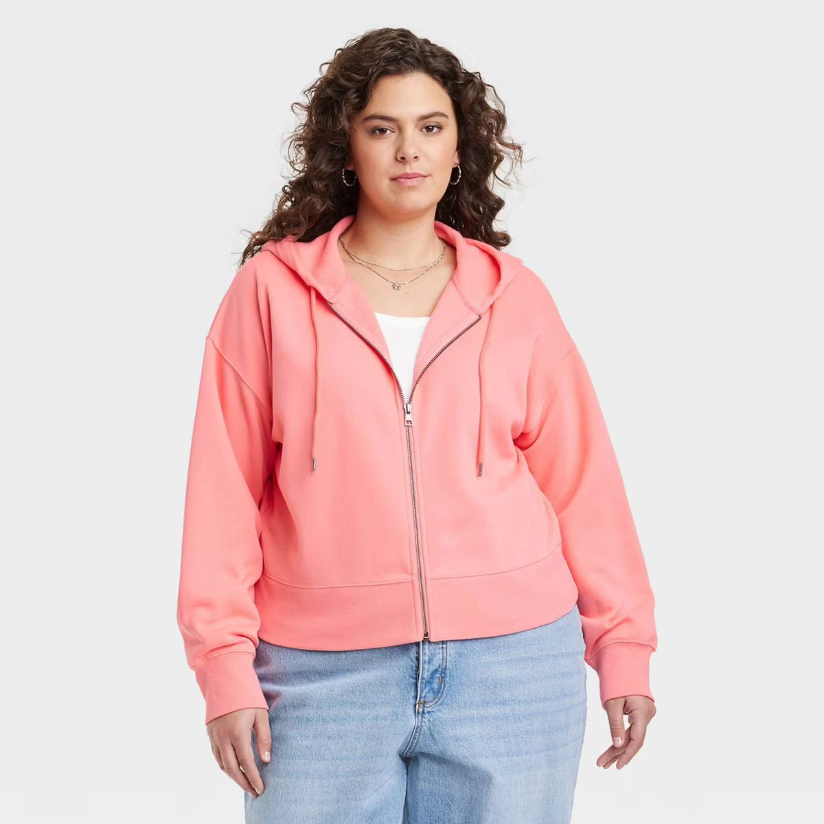 Women's Cropped Full Zip Hoodie Sweatshirt - Universal Thread™ | Target
