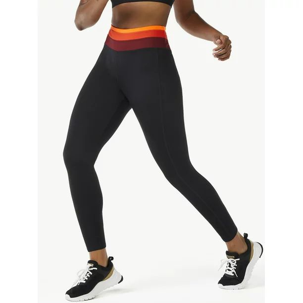 Love & Sports Women's Color Band Leggings | Walmart (US)