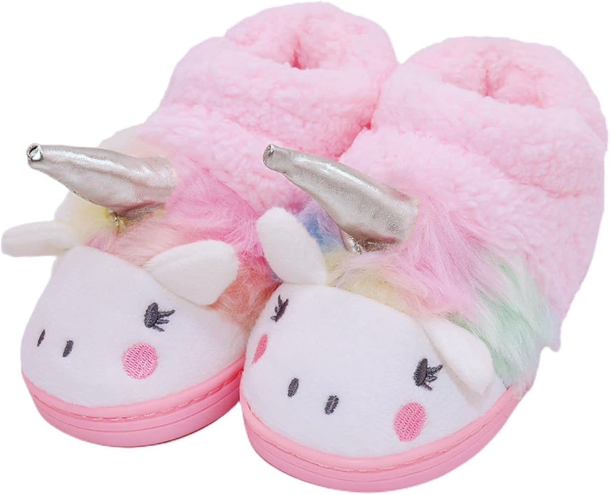 Elcssuy Girls Unicorn Slippers Toddler Girls Slippers Warm Comfortable Anti-Slip House Slippers f... | Amazon (US)