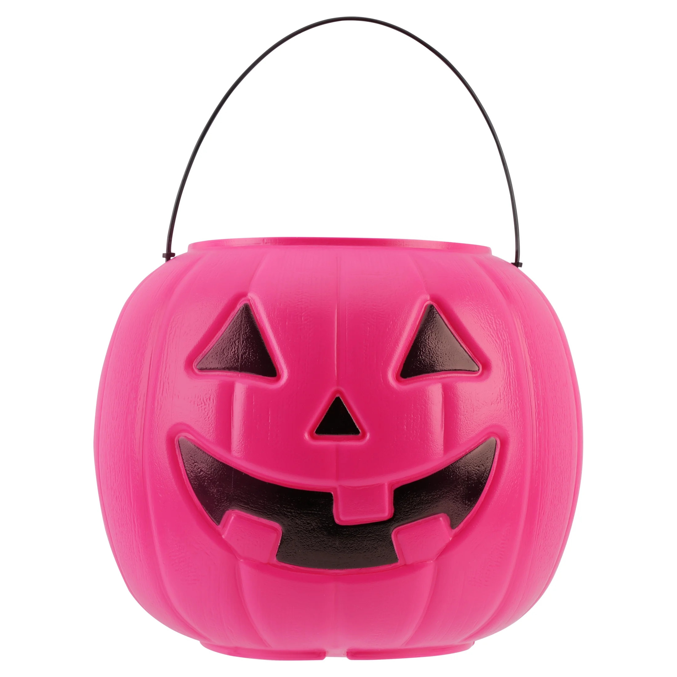 8" Pumpkin Pail, Pink, Halloween Treat Bucket, by Way to Celebrate | Walmart (US)