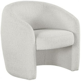 Meridian Furniture Acadia Cream Boucle Fabric Accent Chair | Walmart (US)