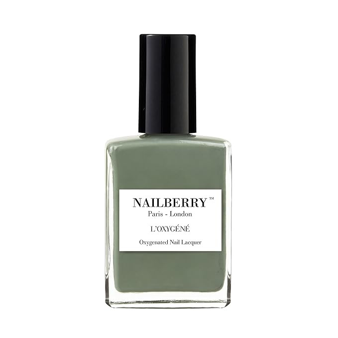 Nailberry L'Oxygéné Oxygenated Nail Lacquer | Love You Very Matcha | Light Khaki Opaque Polish ... | Amazon (US)