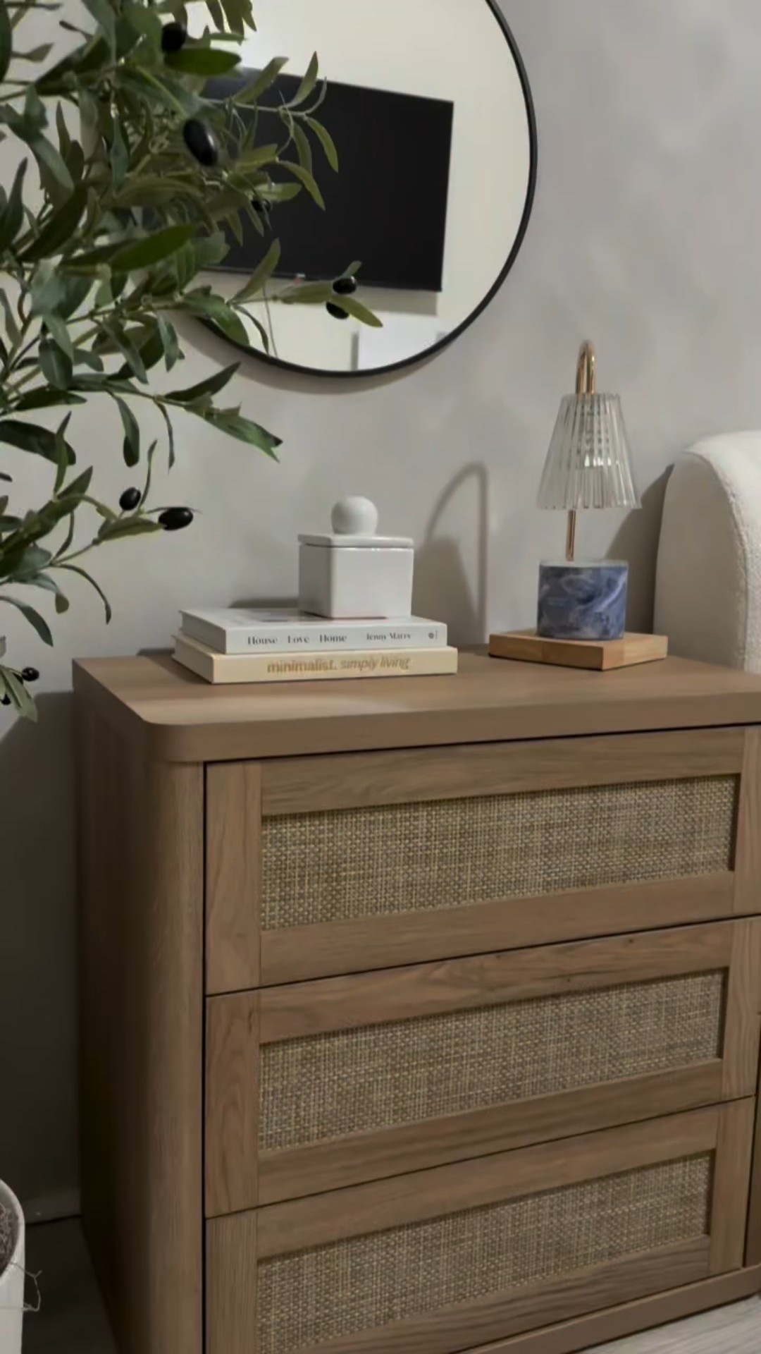 I love their oversized design with 3 spacious drawers, ideal for keeping everything organized while adding a warm, boho touch to the bedroom. The push-close drawers and kid-safe curved edges make them practical and family-friendly.

The Amber Oak finish with rattan details brings so much texture and coziness—perfect for a bedroom, living room, or even a home office.

#sicota #bedroom #inspiration #decoration #instagram