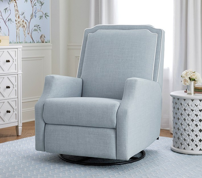 AERIN Fleur Manual & Power Swivel Recliner | Pottery Barn Kids