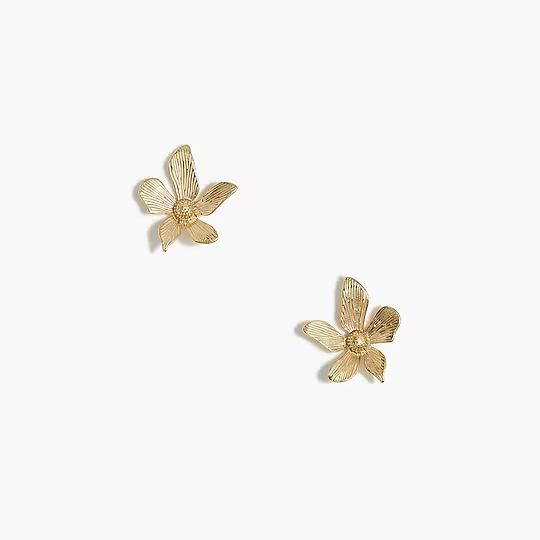 Large flower stud earrings | J.Crew Factory