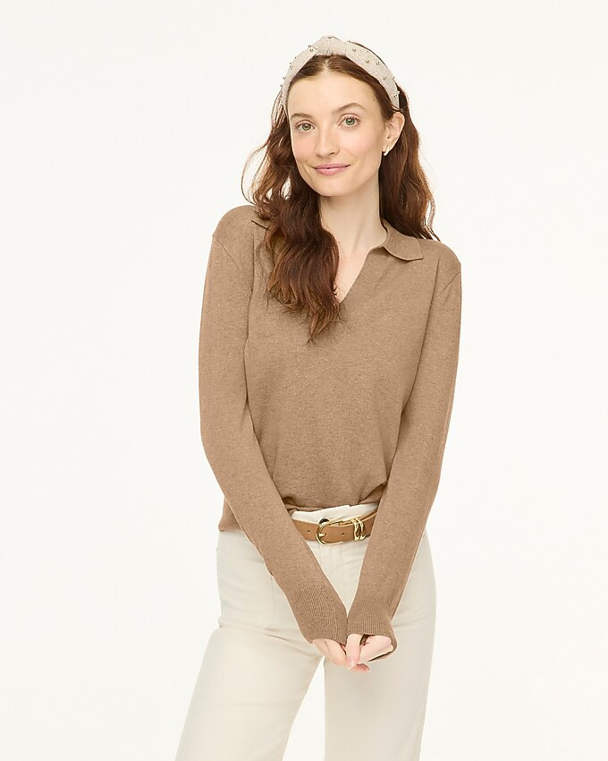 Cotton sweater-polo | J.Crew Factory