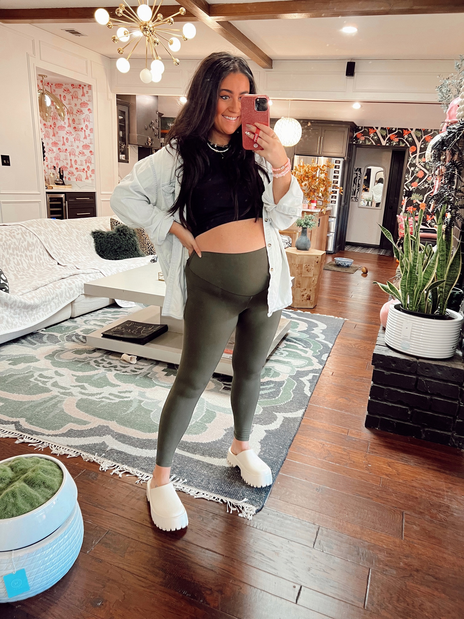 Tank // small
Leggings // medium
Button down // xl

Bump
Pregnant
Neutral
Fall
Chambray
Clogs
Target 

#LTKshoecrush #LTKSeasonal #LTKbump