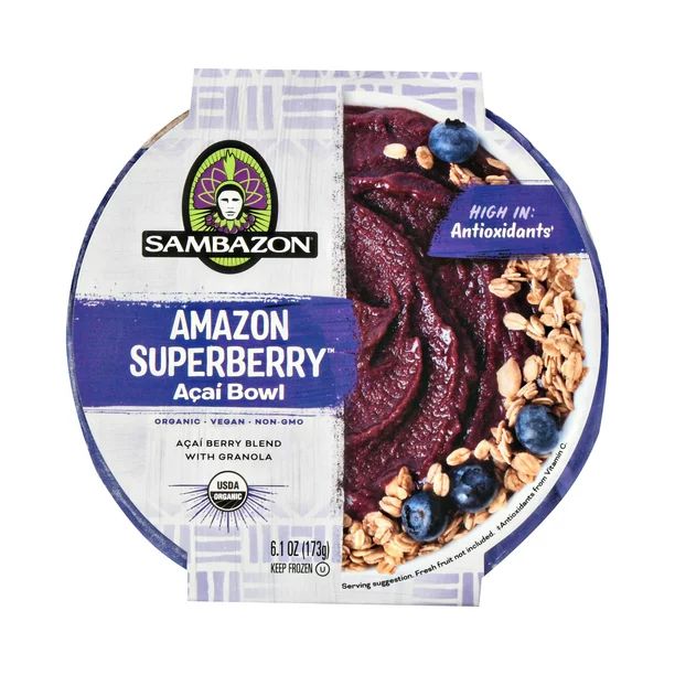 Sambazon Amazon Superberry Acai Bowl, 6.1oz Cup (Frozen) - Walmart.com | Walmart (US)