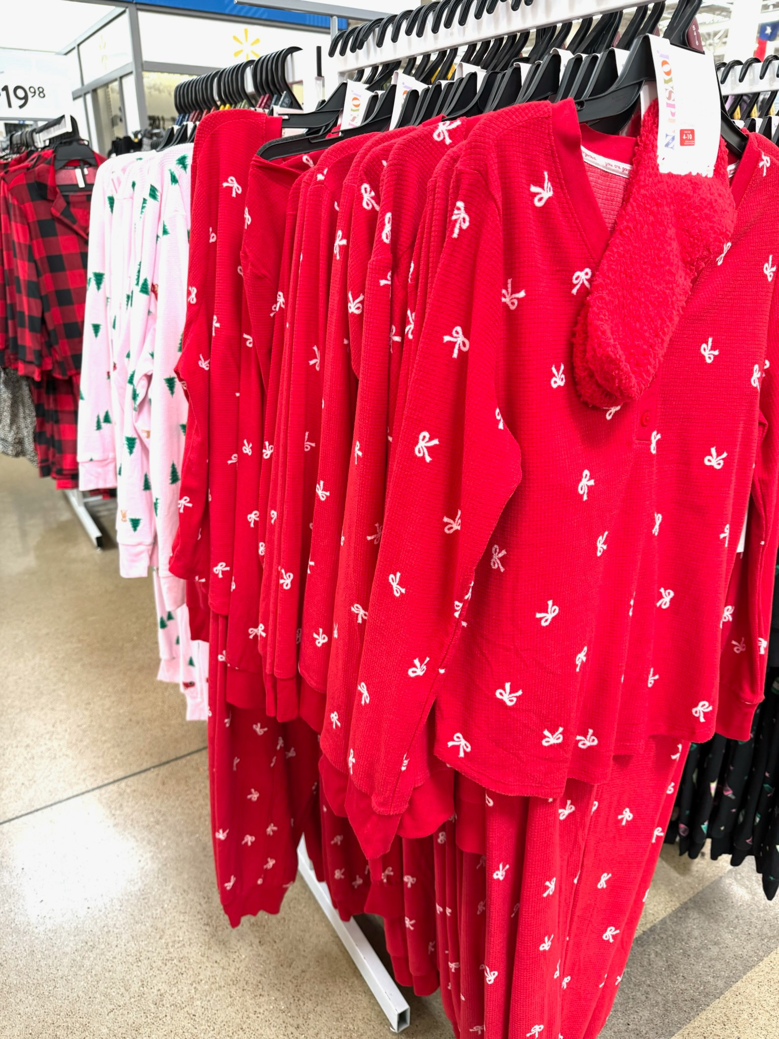 The CUTEST bow pajamas from Walmart by Joyspun!! So affordable and cozy. Linking the black ones, red and pink aren’t online yet! 

Seasonal, pajamas, women’s, pjs, unique, bows, red, black, socks 

#LTKFindsUnder50 #LTKHome #LTKHoliday