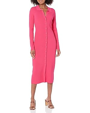 The Drop Women's Jaxon Rib Button Down Sweater Dress | Amazon (US)
