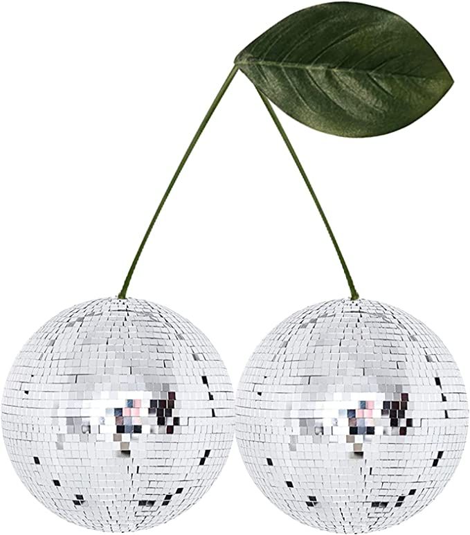 2022 New Cherry Shaped Disco Ball Decor Handmade Mirror Glass Brick Cherry Disco Ball Bar Party H... | Amazon (US)