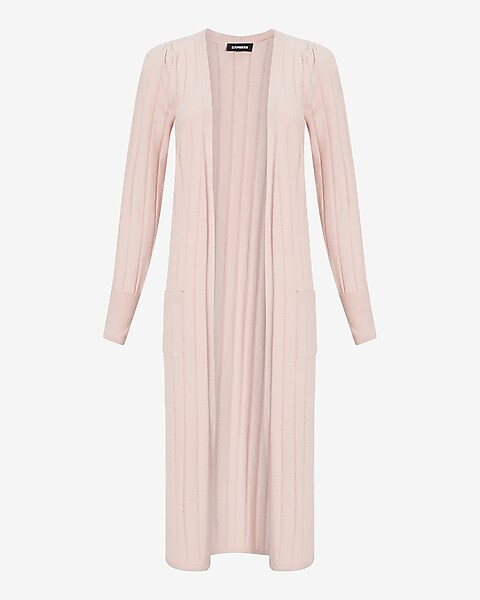 Puff Sleeve Duster Cardigan | Express